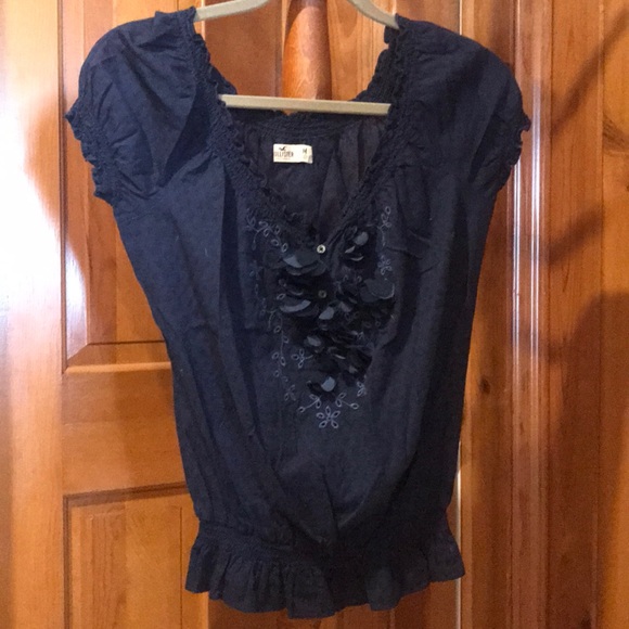 Hollister Tops - Hollister Blouse with Embroidery Detail